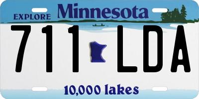 MN license plate 711LDA