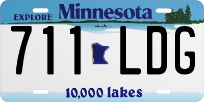 MN license plate 711LDG