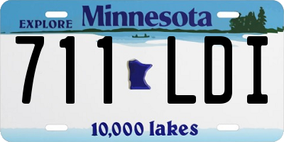 MN license plate 711LDI