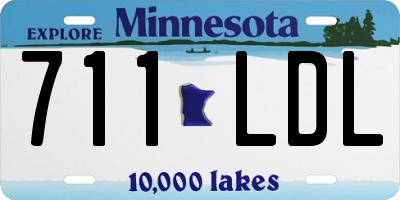 MN license plate 711LDL