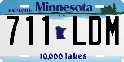 MN license plate 711LDM