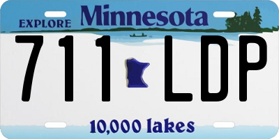 MN license plate 711LDP