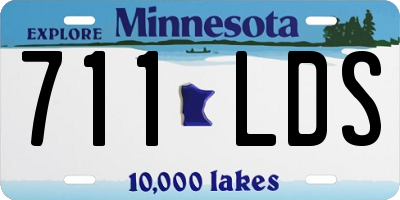 MN license plate 711LDS
