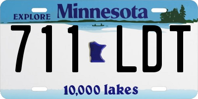 MN license plate 711LDT