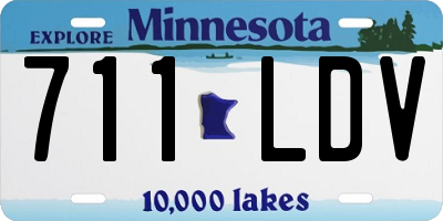 MN license plate 711LDV