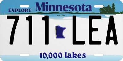 MN license plate 711LEA