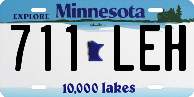 MN license plate 711LEH