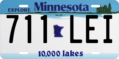 MN license plate 711LEI