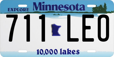 MN license plate 711LEO