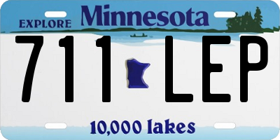 MN license plate 711LEP