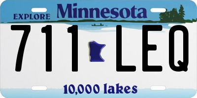 MN license plate 711LEQ