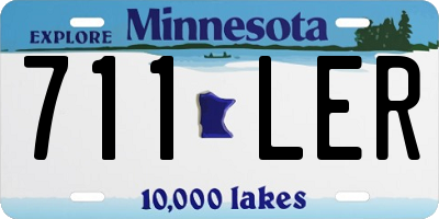 MN license plate 711LER