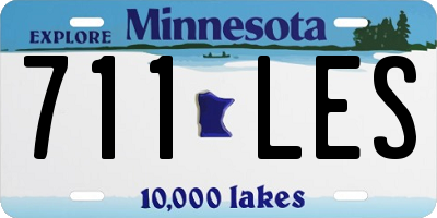 MN license plate 711LES