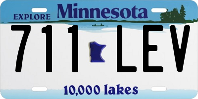 MN license plate 711LEV