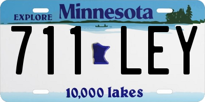 MN license plate 711LEY