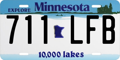 MN license plate 711LFB