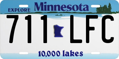 MN license plate 711LFC