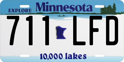 MN license plate 711LFD