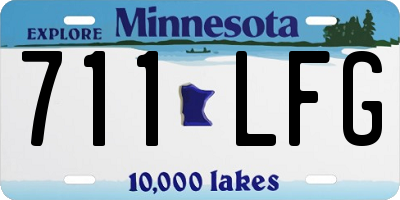 MN license plate 711LFG