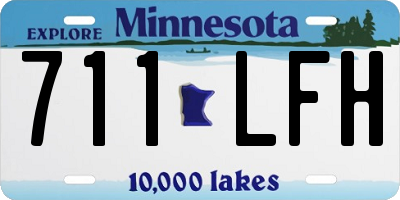 MN license plate 711LFH