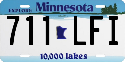 MN license plate 711LFI