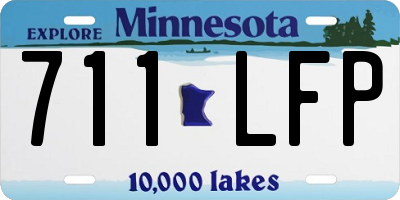 MN license plate 711LFP