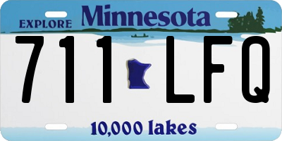 MN license plate 711LFQ