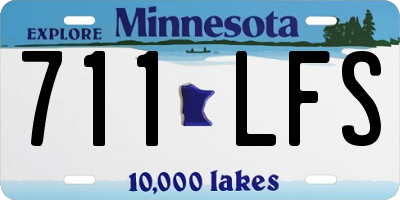 MN license plate 711LFS