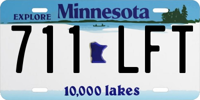 MN license plate 711LFT