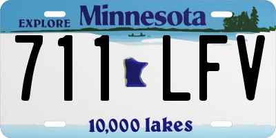 MN license plate 711LFV