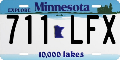 MN license plate 711LFX