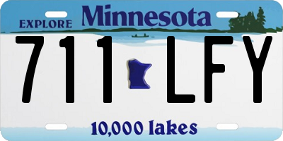 MN license plate 711LFY