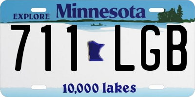 MN license plate 711LGB