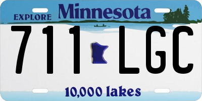 MN license plate 711LGC
