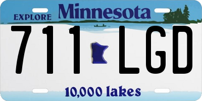 MN license plate 711LGD