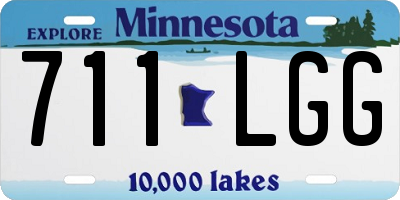 MN license plate 711LGG