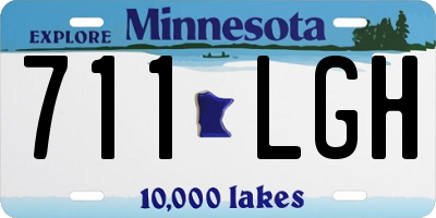 MN license plate 711LGH