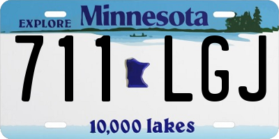 MN license plate 711LGJ