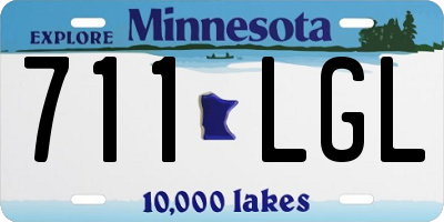 MN license plate 711LGL