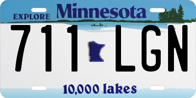 MN license plate 711LGN