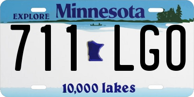 MN license plate 711LGO