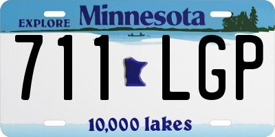 MN license plate 711LGP