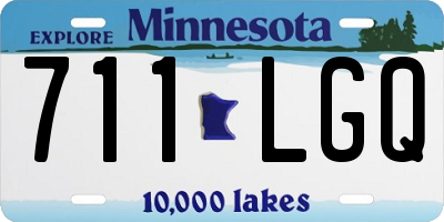MN license plate 711LGQ