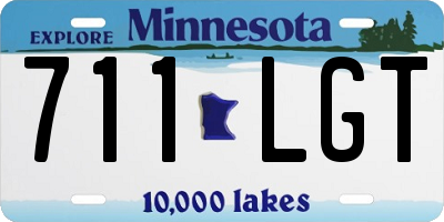 MN license plate 711LGT
