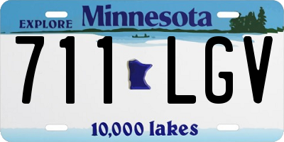 MN license plate 711LGV