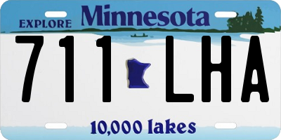 MN license plate 711LHA