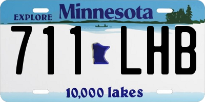 MN license plate 711LHB