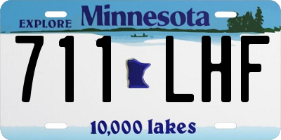 MN license plate 711LHF