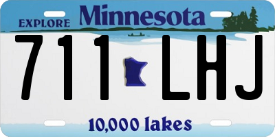 MN license plate 711LHJ