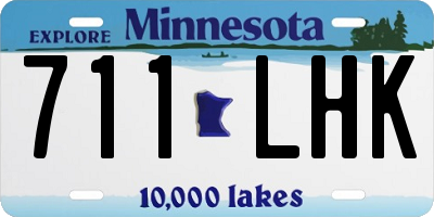 MN license plate 711LHK